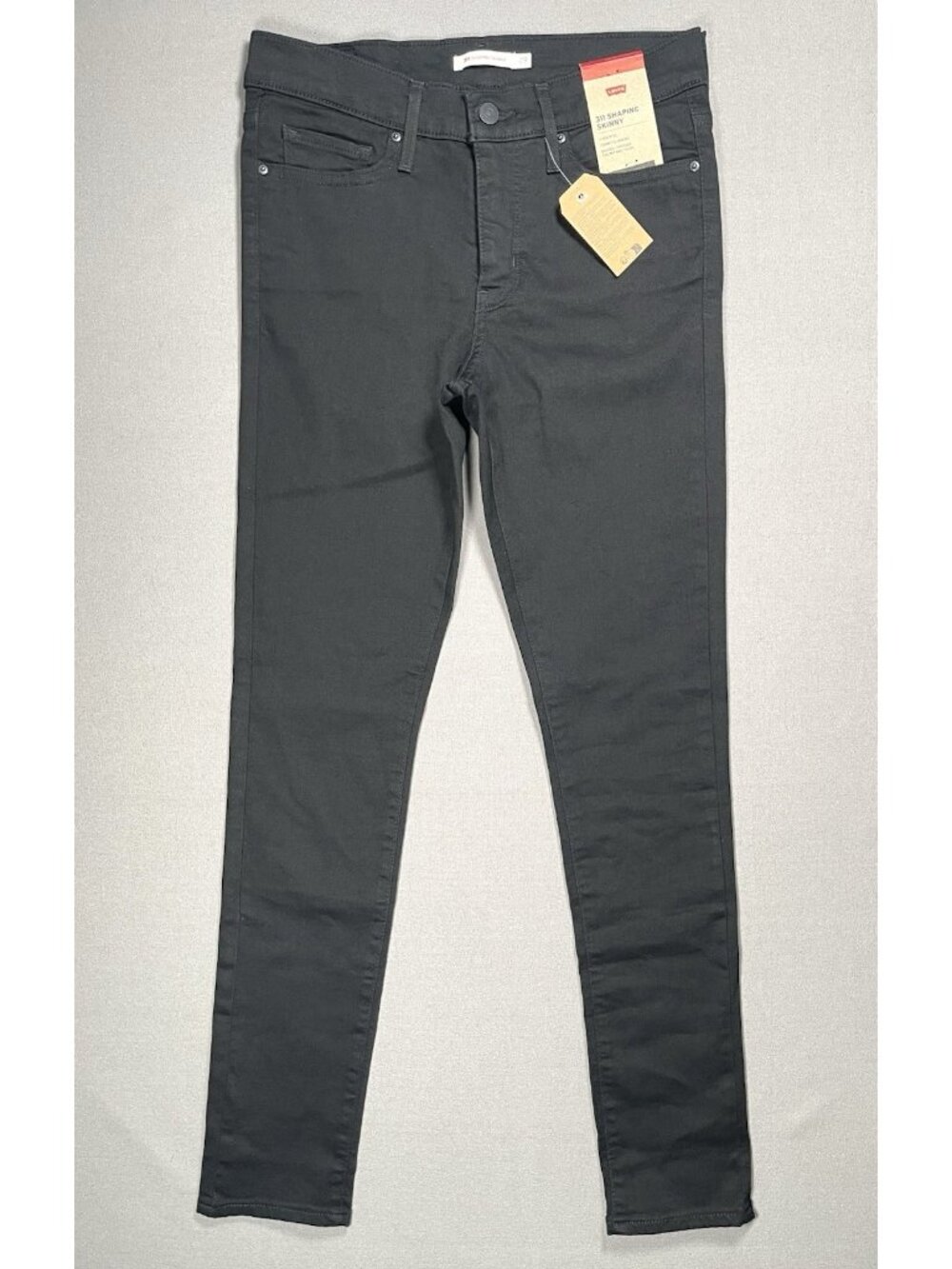 NWT Levi's 311 Shaping Mid Rise Black Denim Skinny Jeans - Women Size 29 X 30